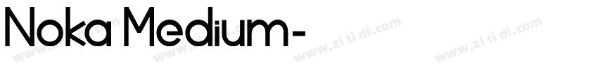 Noka Medium字体转换